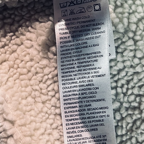 NWT Levis Mens Sherpa Jacket Denim Trucker Jacket Light Wash 163650044 Small - Picture 9 of 11